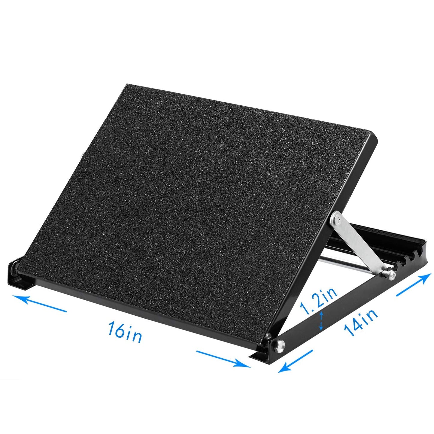 WL Professional Steel Calf Stretcher, Adjustable Ankle Incline Board and Stretch Board, Slant Board with Full Non-Slip Surface, 16" x 14", 4 Positions (500 LB Capacity)